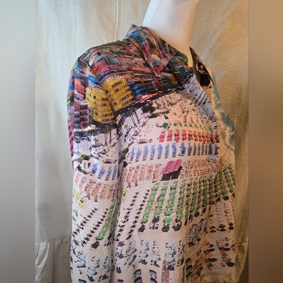 Alice + Olivia Multicolor Graphic Blouse - Picture 10 of 12